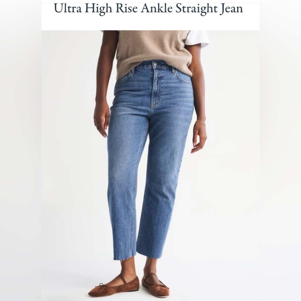Abercrombie & Fitch Cropped Jeans - Blue